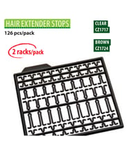 CZ 1724 Hair Extender Stops Brown (126Pcs)