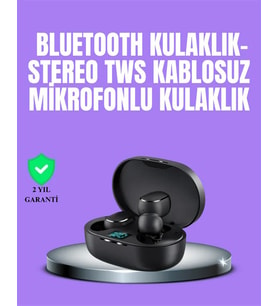 Bluetooth Kulaklık TWS Yüksek Ses Kaliteli Kesintisiz Dijital Göstergeli Kulaklık