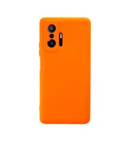 Xiaomi Mi 11T Pro Kılıf Nano içi Kadife Silikon - Turuncu