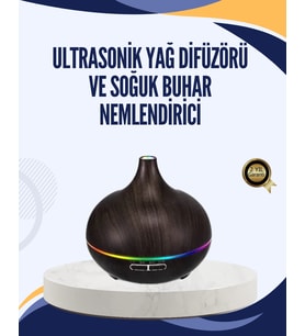LED Işıklı Sessiz Çalışan Soğuk Buhar Nemlendirici