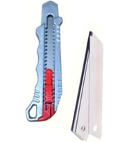 18MM Profesyonel Falçata Bıçak +10 ADET YEDEK MAKET BIÇAK (Maket Bıçağı)