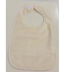 Ender Home Bebek Mama Önlüğü Triga Kadife Su Geçirmez Bebek Önlüğü Krem