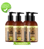 Rekze 4 Adet Vanilya Aromalı Kokulu Erotik Rahatlatıcılı Vücut Aromaterapi Masaj Yağı 120 Ml