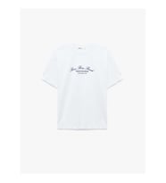 Koton Baskılı Pamuklu Oversize Beyaz Kadın T-Shirt 6SAK50096EK