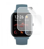 Amazfit GTS Saat Ekran Koruyucu Tam Kaplama TPU Film 2 Adet (Şeffaf)