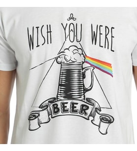Bant Giyim - Pink Floyd Beyaz Erkek T-shirt Tişört