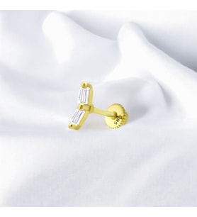 Glorria Altın Baget Helix Piercing