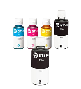 Gt51xl-gt52 Siyah Ve Renkli Orjinal Mürekkep Takımı +1 Siyah Hediye Bk135cym70ml Gt100-1001-23
