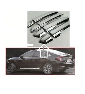 Honda Civic Uyumlu 2017 Fc5 Kapı Kolu Kromu 4 Parça Aynı Gün Kargolama (Karışık)