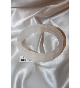 Kristal Quarts Doğal Taş Bileklik Hand Made El İşi (Açık Pembe)