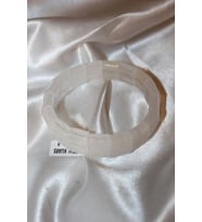 Kristal Quarts Doğal Taş Bileklik Hand Made El İşi (Açık Pembe)