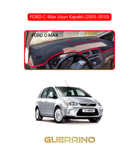 FORD C-Max uzun kapaklı (2003-2010)TORPİDO KORUMA HALISI KIRMIZI KENAR