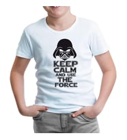Star Wars - Use the Force Beyaz Çocuk Tshirt