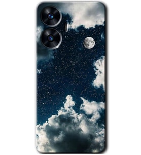 Realme C55 Kılıf HD Desen Baskılı Kılıf - Gece Gökyüzü