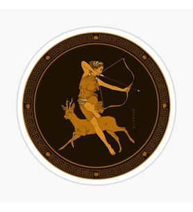 Artemis Medallion Sticker Etiket yapıştırma 19CM