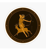 Artemis Medallion Sticker Etiket yapıştırma 19CM
