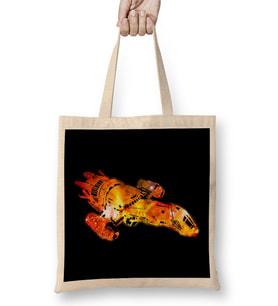 Firefly Serenity Galaxy Silhouette Logo Bez Çanta Uzun Saplı
