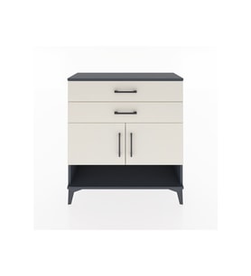 Arges Şifonyer 2 Raflı 2 Çekmeceli 2 Kapaklı 88x30x96 Antrasit-Aytaşı