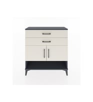 Arges Şifonyer 2 Raflı 2 Çekmeceli 2 Kapaklı 88x30x96 Antrasit-Aytaşı