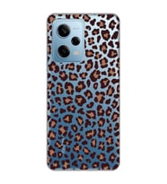 Redmi Note 12 Pro 5G Uyumlu Leopar Desenli Şeffaf Telefon Kılıfı