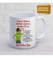 Kişiye Özel İsim Yazılabilir Canım Babam Babalar Günün Kutlu Olsun Kupa Bardak