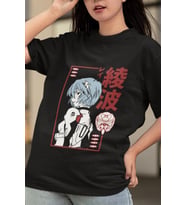 Anime Neon Genesis Evangelion Tişört (Siyah)