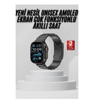 Mey İthalat® Akıllı Saat Arama Konuşma GPS ve NFC Özelliği 3 Kordonlu Amoled Ekran