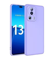 Coverzone Xiaomi Mi 13 Lite ile Uyumlu K?l?f Kadife i� Y�zeyli Silikon Mi 13 Lite ile Uyumlu Z-Mara Lansman Vieri K?l?f (L?LA)