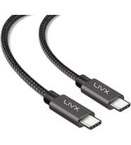 Solid 100W 5A Type C to Type C iPhone 15 Pro Max Plus Hızlı Şarj ve Data Kablosu Halat Örgülü Space Gray (3 Metre)