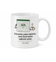Muhasebeci Hediye Kupa Excel Tablolarında Kaybolan Muhasebeciye Kahve Bardak