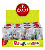 Bu-Bu Pufidik Dostlar + 4 Adet Keçeli Kalem Boyanıp Yıkanabilir Peluş Bubu00068 (Çok Renkli)