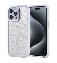 Apple iPhone 15 Pro Max Uyumlu Kılıf Taşlı Tasarımlı Zore Kapi Kapak (Gümüş)