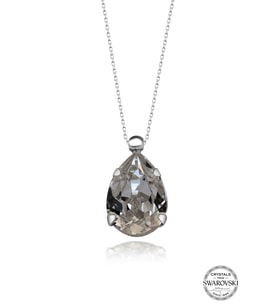 Swarovski Crystal Kadın Damla Gümüş Kolye