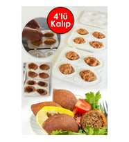 QNİAY Pratik 4'lü İçli Köfte Kalıbı İçli Köfte Aparatı