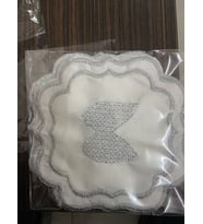 Kokteyl Peçetesi, Bardak Altlığı 6 Adet Sunum Peçetesi Gri