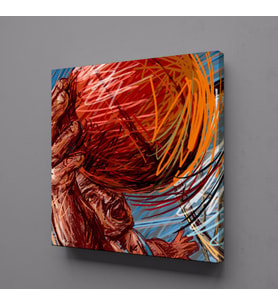 BASKETBOL VE TOP TEMALI KANVAS TABLO 40x40cm (Karışık)