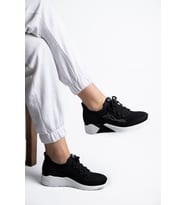 Guja 25y301 Kadın Taşlı Casual Sneaker Ayakkabı (Siyah)