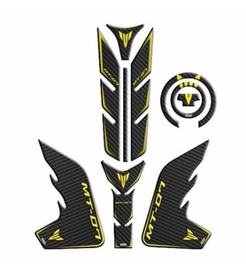 Yamaha MT-07 2018-2020 Sarı-Siyah Tank Pad Set