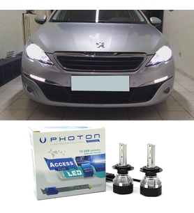 Peugeot 308 Led Xenon Kısa Far Ampulü H7 Access Yeni Seri Beyaz