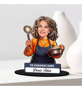 Anneye Hediye En Hamarat Anne Karikatürlü Biblo