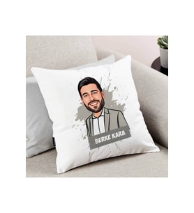 Erkekler İçin Kişiye Özel Karikatürlü Yastık