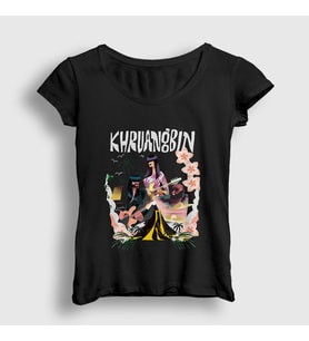 Presmono Kadın Siyah Poster Laura Lee Khruangbin T-Shirt 556779tt