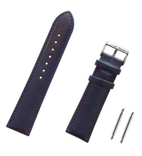 Lacivert Saat Kordonu 18-20-22-24mm Deri Kayış