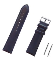 Lacivert Saat Kordonu 18-20-22-24mm Deri Kayış