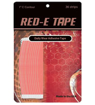 True tape Red-E Tape Protez Saç Bandı Oval Geniş " 1C Contour " (2.5 Cm X 7.5 Cm) 36 Adet