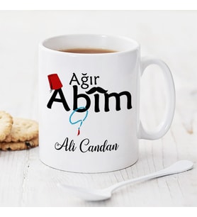 İsme Özel Ağır Abim Kupa Bardak