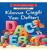Renkli Standart Çizgili Yazı Defteri A4 Ebat