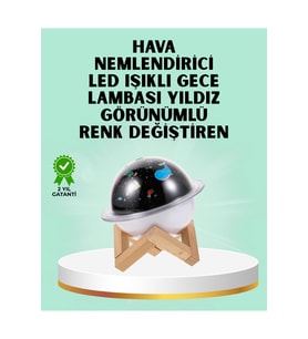 Projektör ışığı bulunan USB bağlantılı mini aromaterapi destekli hava nemlendirici