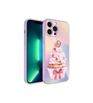 Apple iPhone 12 Pro Max Uyumlu Kılıf Kamera Korumalı Desenli Sert Silikon Zore Epoksi Kapak (Model 11)