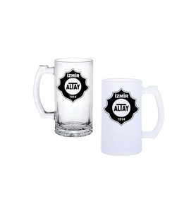 Ghostbastır Design Altayspor Kulplu Bira Bardağı Buzlu veya Şeffaf Seçenekli 010